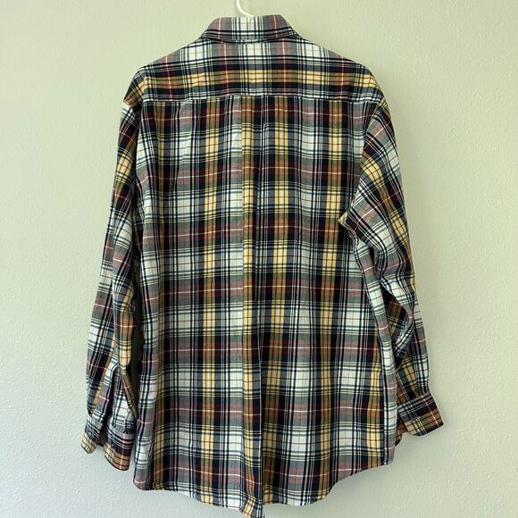 Viyella weathered Campbell Wool blend plaid flannel shirt grunge workwear L - Picture 8 of 10